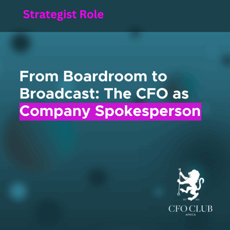 From Boardroom to Broadcast: The CFO as Company Spokesperson - CFO Club ...